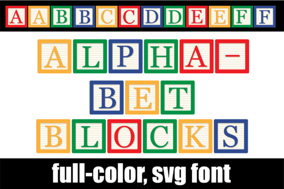 Alphabet Blocks: A Colorful Typeface for Playful Projects