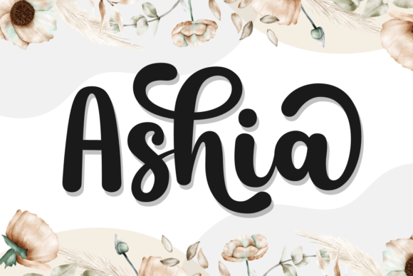 Ashia: The Bouncy Script Font for Joyful Branding
