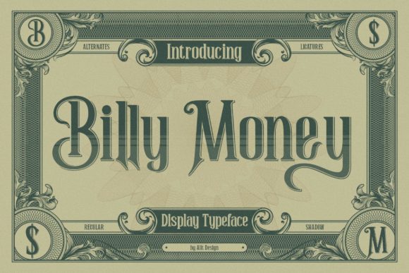 Billy Money: The Vintage Display Typeface for Distinctive Branding