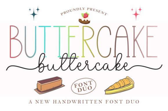 Blending Elegance: The Butter Cake Duo Font