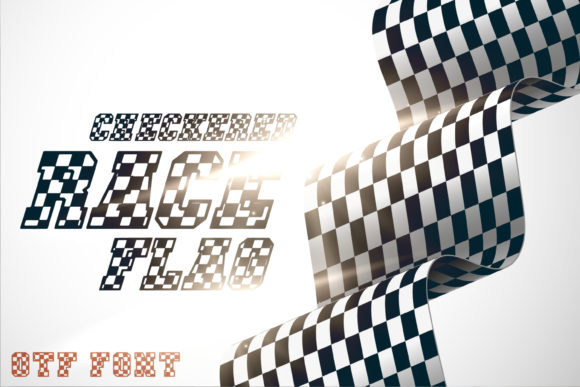 Checkered Race: A Display Font with Built-In Motion