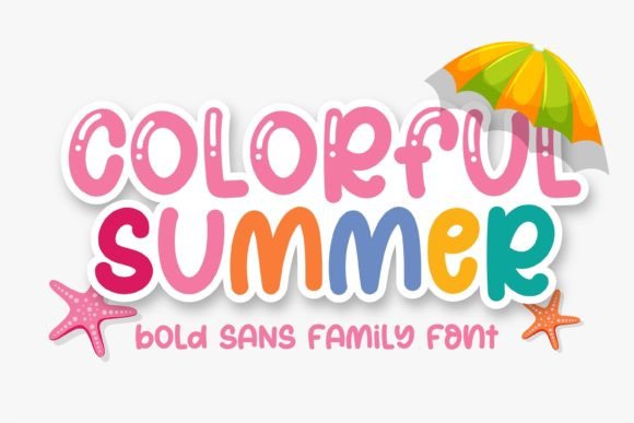 Colorful Summer: A Font That Captures Joyful Design
