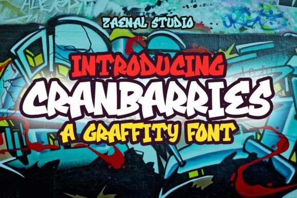 Cranbarries: A Playful Graffiti Font for Bold Brands