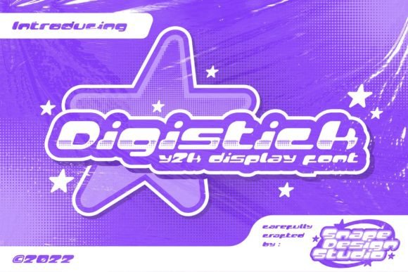 Digistick: A Y2K-Inspired Font for Futuristic Projects