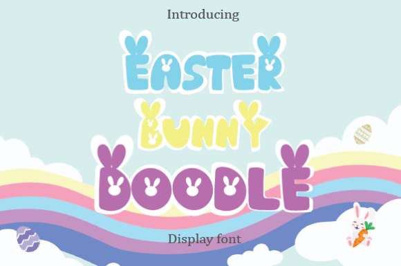 Easter Bunny Doodle: A Playful Typeface for Festive Projects
