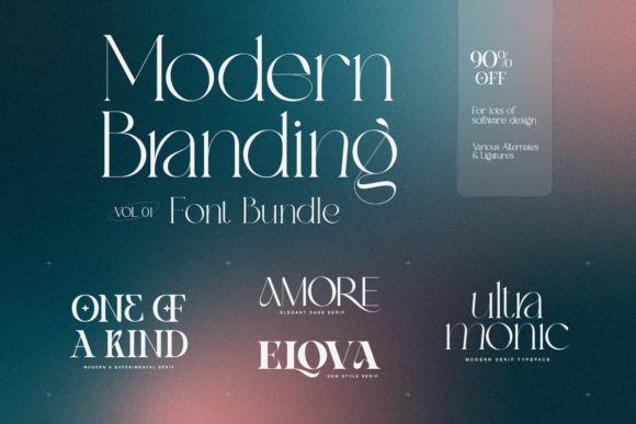 Elevate Your Brand with the Modern Font Collection