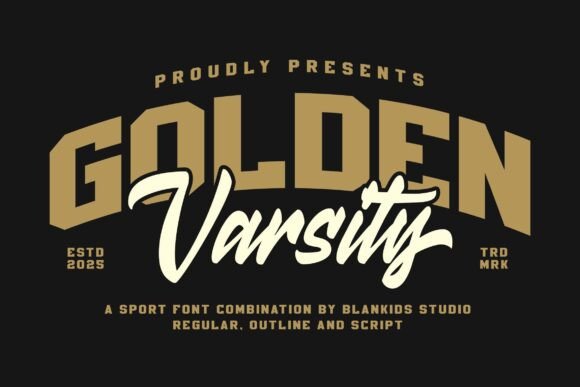 Golden Varsity: A Font for Athletic Branding
