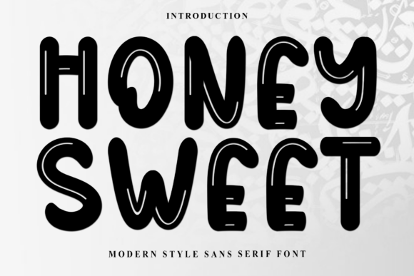 Honey Sweet: A Typeface for Festive and Whimsical Designs