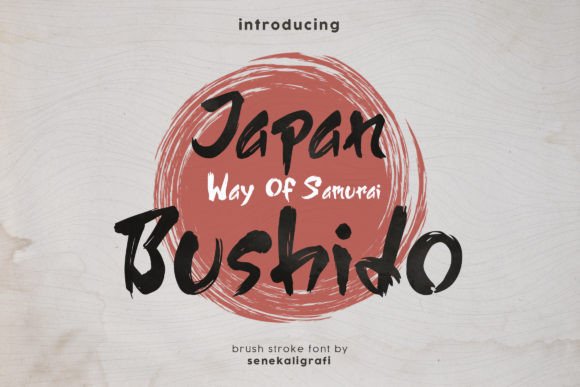Japan Bushido: A Calligraphic Font for Authentic Branding