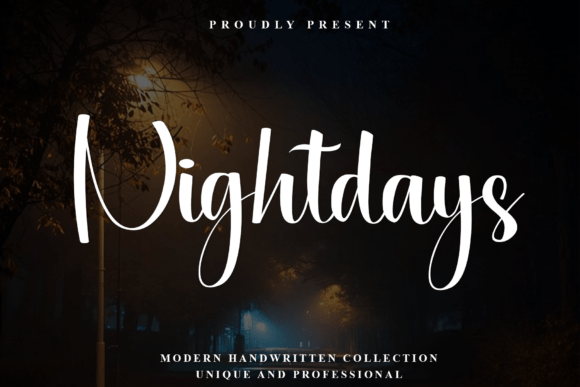 Nightdays: A Modern Handwritten Script Font