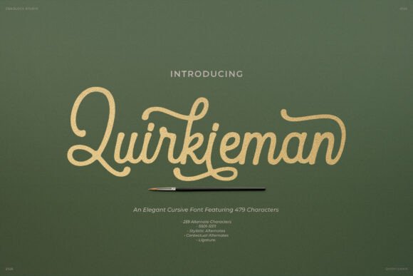 Quirkieman: A Vintage Handmade Cursive Font for Authentic Design