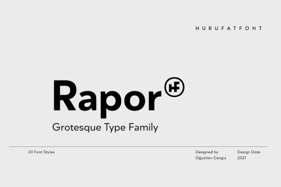 Rapor: A Modern Display Font for Bold Creators
