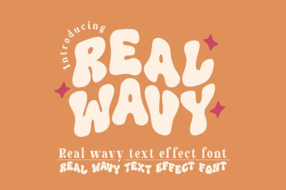 Real Wavy: A Quirky Display Font for Retro Projects