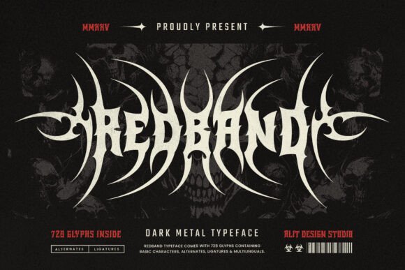 Red Band Typeface: Forging a Bold Brand Identity