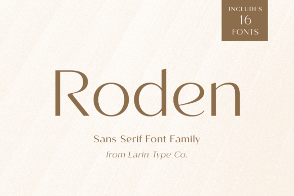 Roden: A Modern Font Family for Clarity and Style