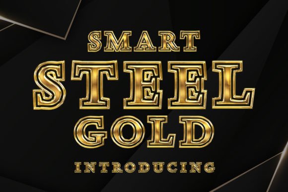 Smart Steel Gold: A Font That Commands Attention